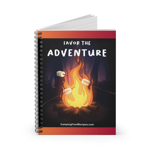 Savor the Adventure - Spiral Notebook - Ruled Line Interior
