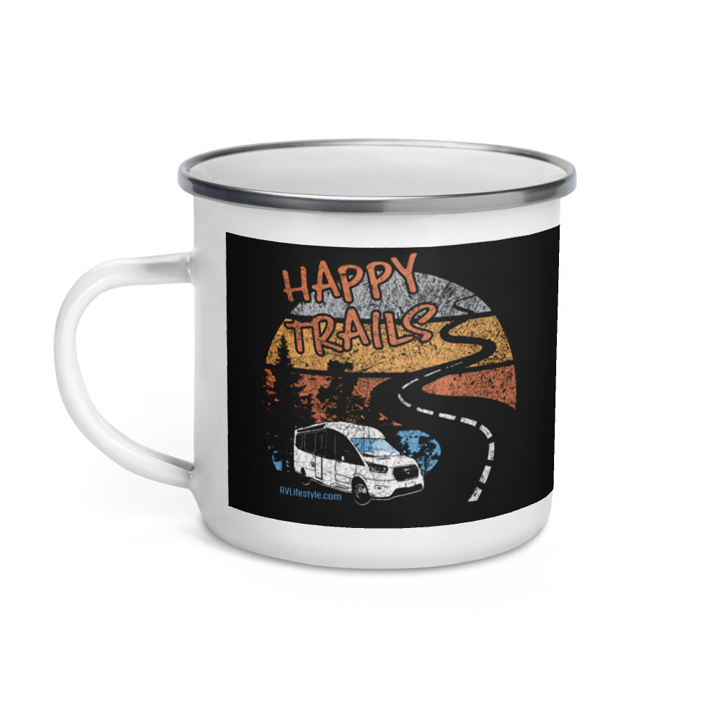 Happy Trails Enamel Mug