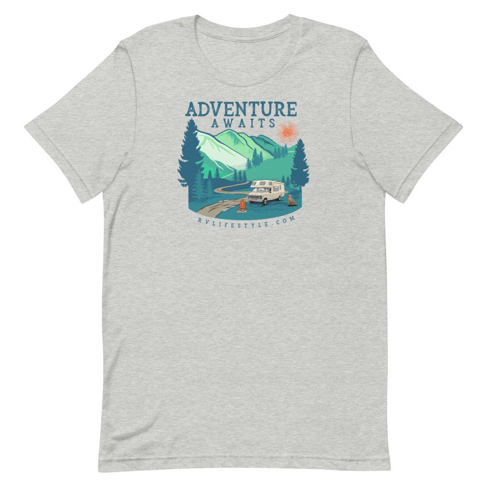 Adventure Awaits - Men and Women's Short-Sleeve T-Shirt
