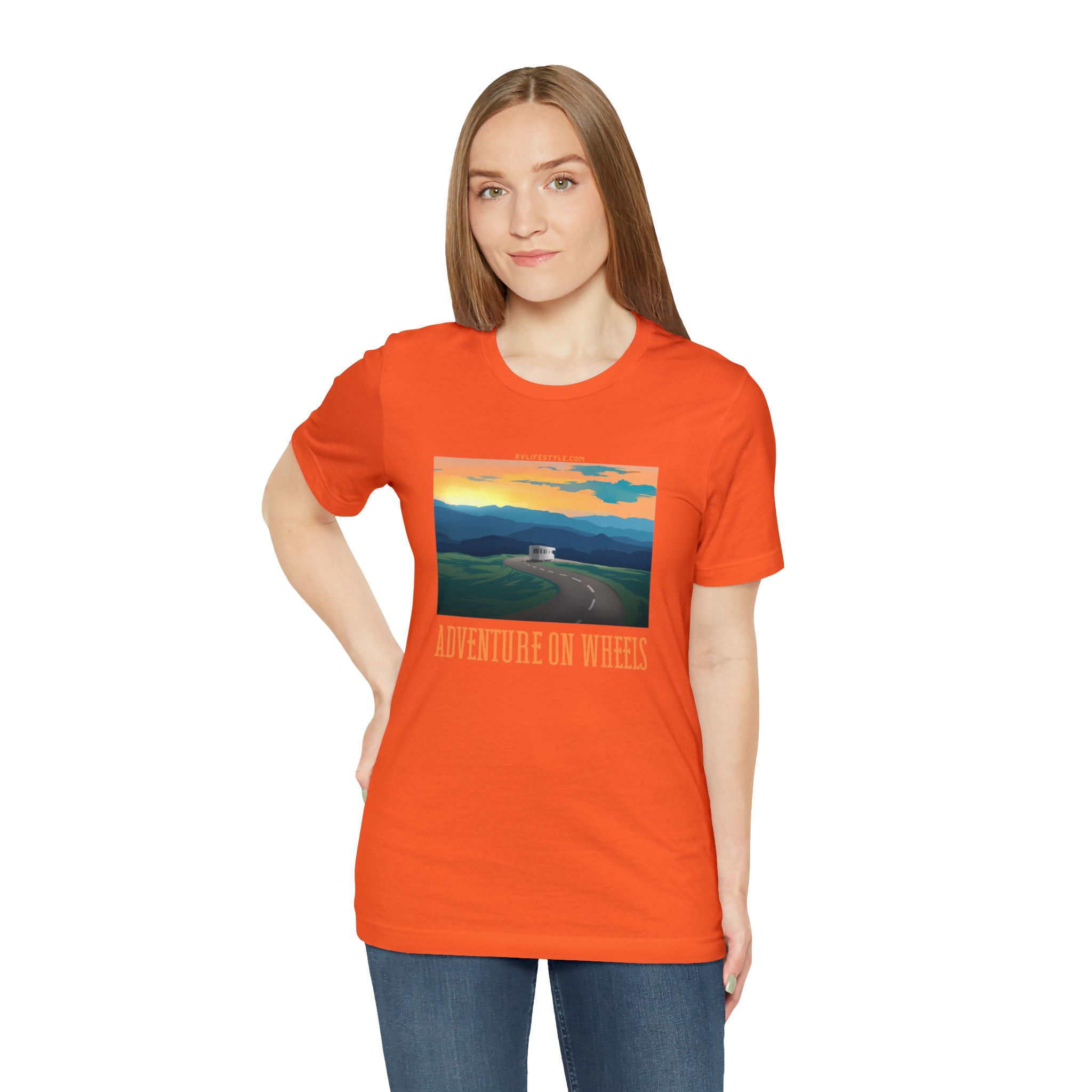Adventure on Wheels - Unisex Jersey Short Sleeve Tee