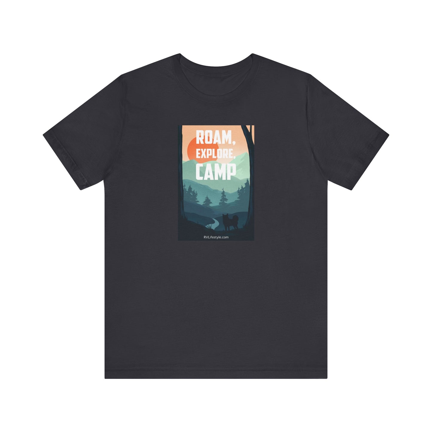 Roam Explore Camp - Unisex Jersey Short Sleeve Tee