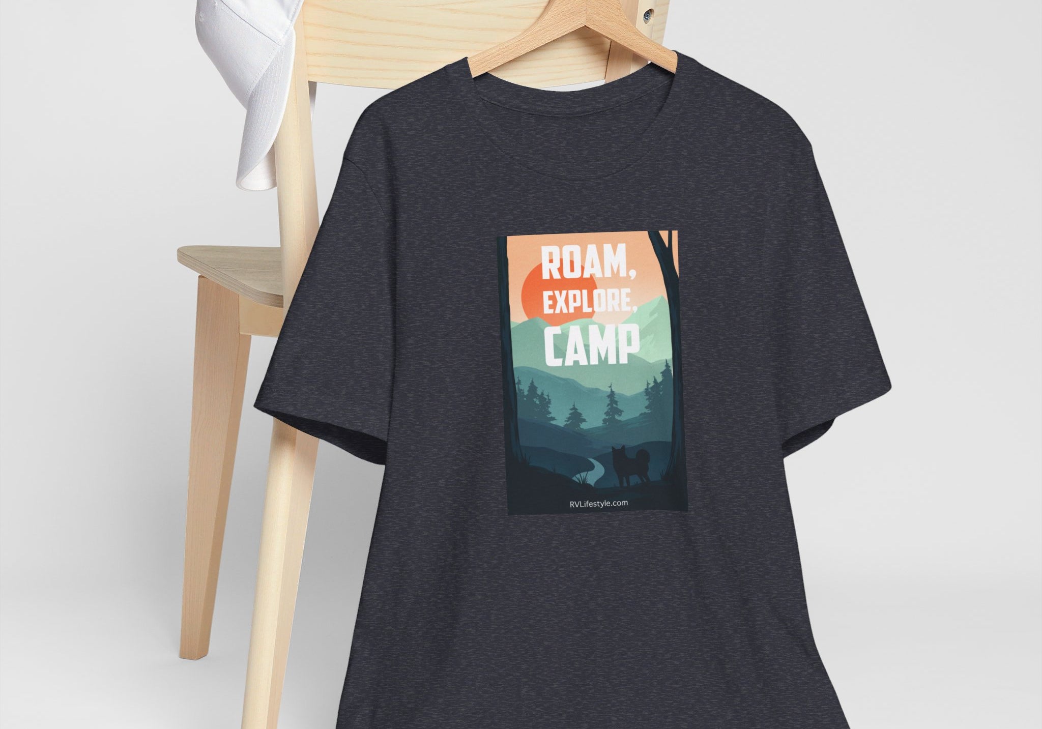 Roam Explore Camp - Unisex Jersey Short Sleeve Tee