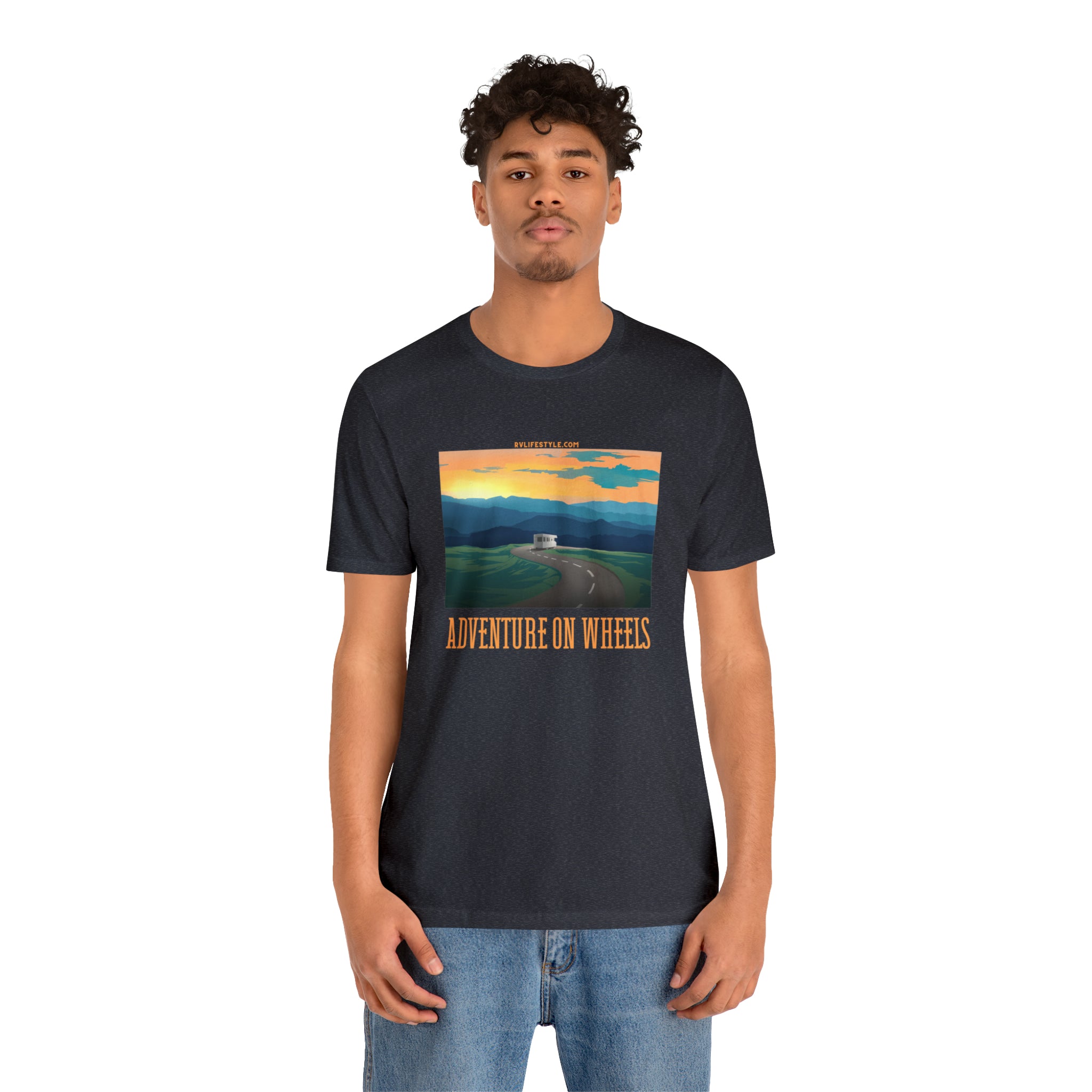 Adventure on Wheels - Unisex Jersey Short Sleeve Tee