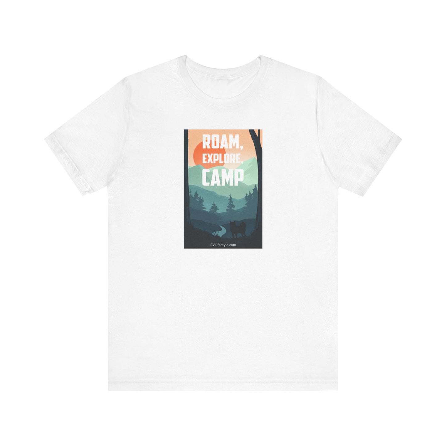 Roam Explore Camp - Unisex Jersey Short Sleeve Tee