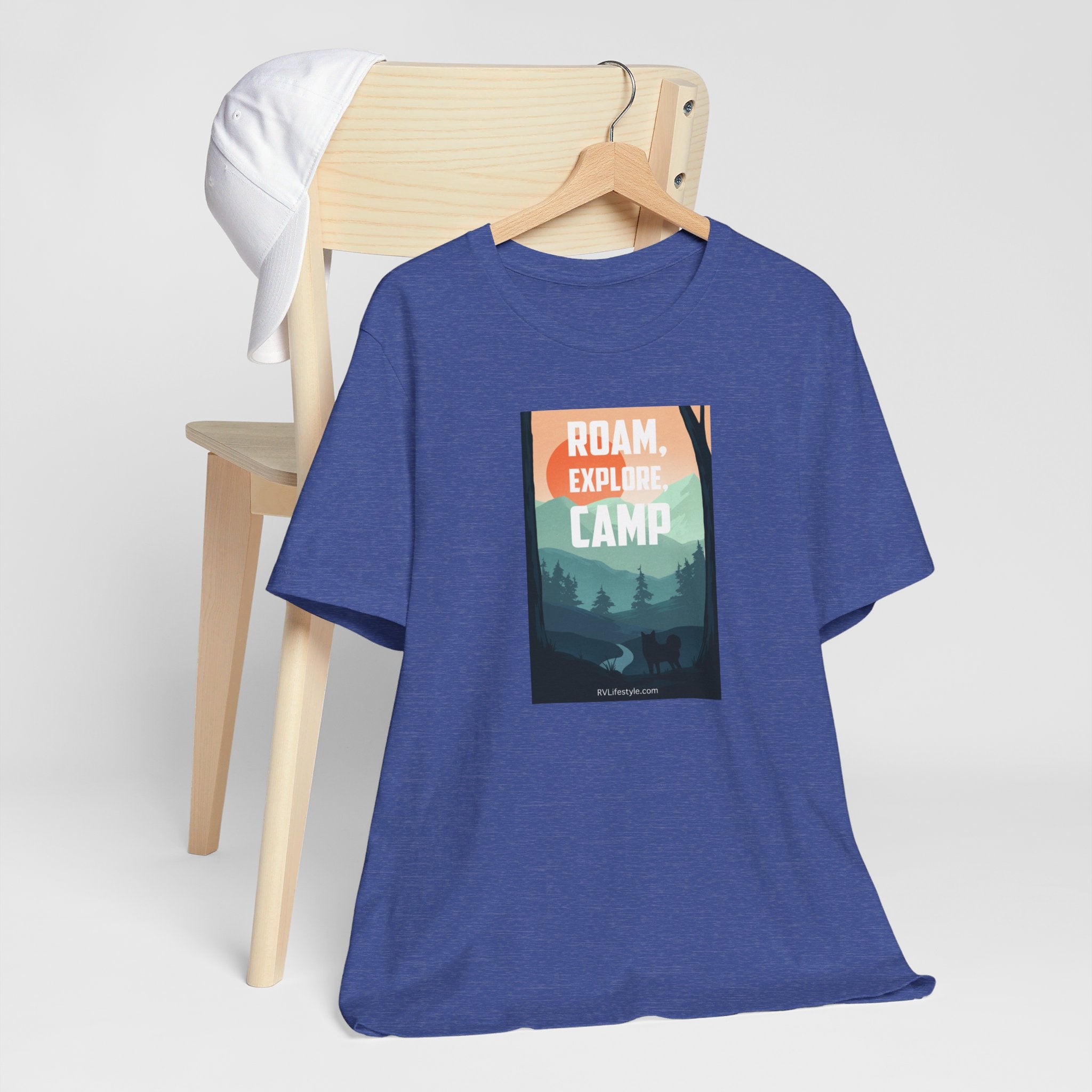 Roam Explore Camp - Unisex Jersey Short Sleeve Tee