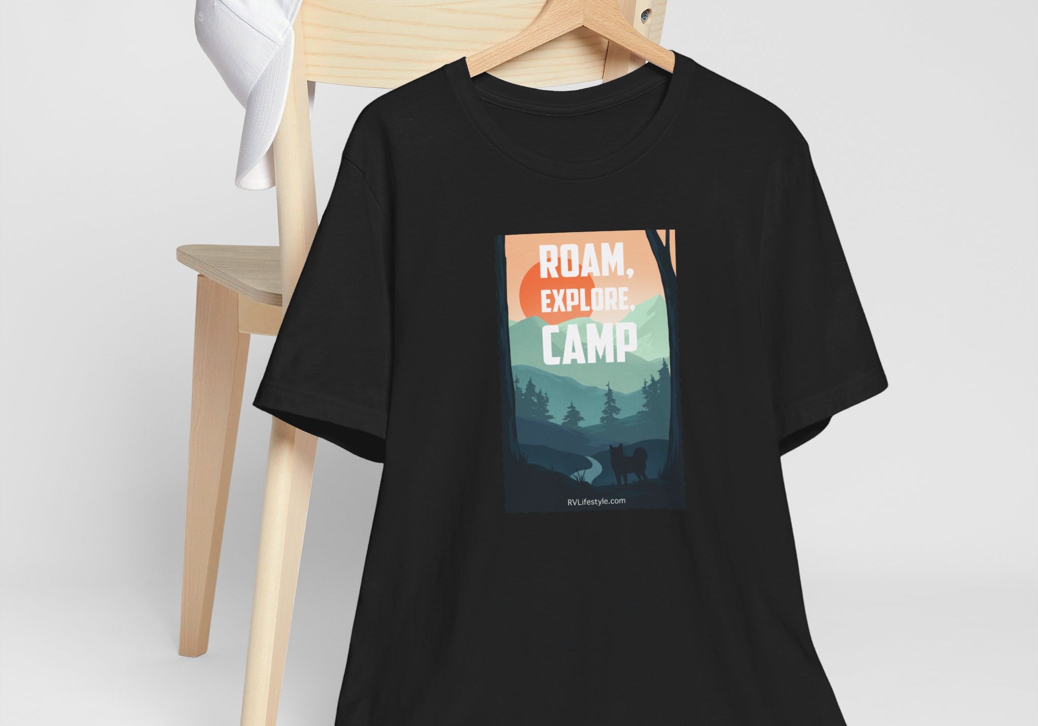 Roam Explore Camp - Unisex Jersey Short Sleeve Tee