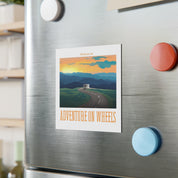 Adventure on Wheels Square Magnet 3x3 and 5x5