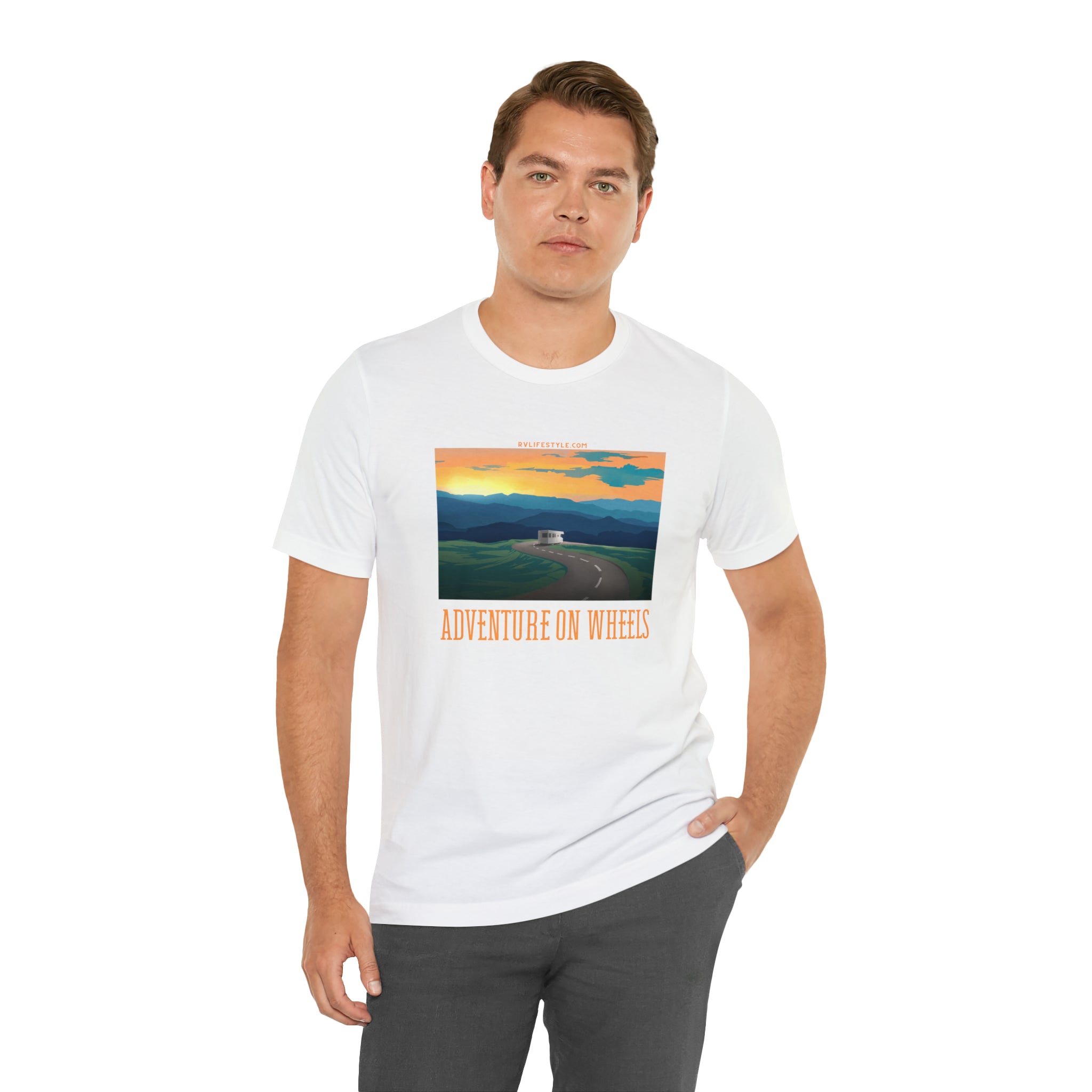 Adventure on Wheels - Unisex Jersey Short Sleeve Tee