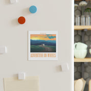 Adventure on Wheels Square Magnet 3x3 and 5x5