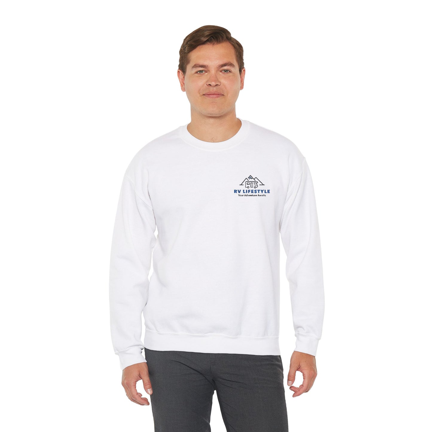 RV Lifestyle Logo Unisex Crewneck Sweatshirt