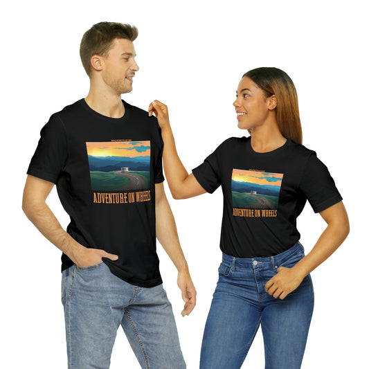 Adventure on Wheels - Unisex Jersey Short Sleeve Tee