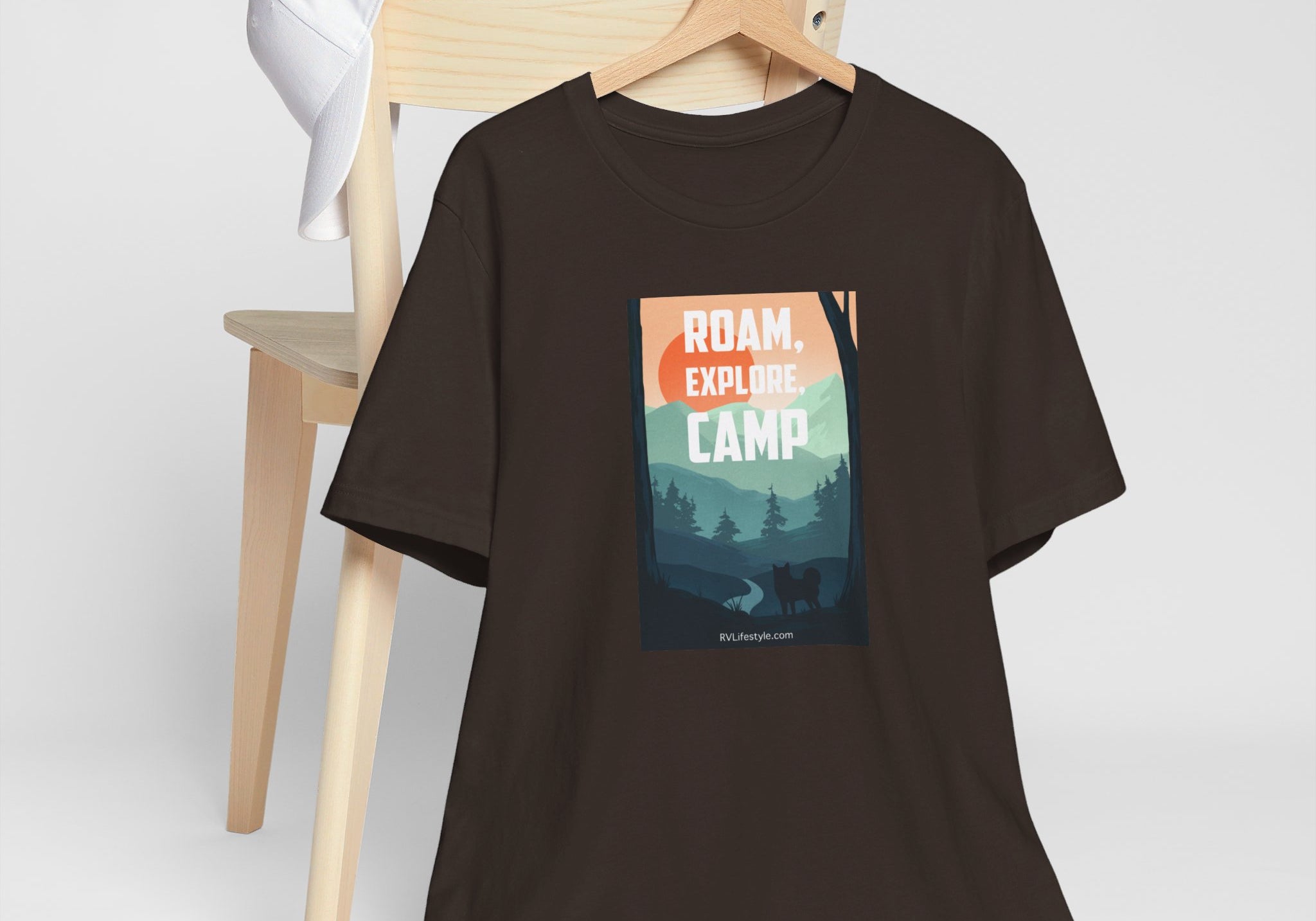 Roam Explore Camp - Unisex Jersey Short Sleeve Tee