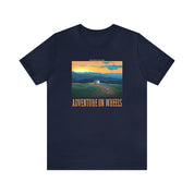 Adventure on Wheels - Unisex Jersey Short Sleeve Tee