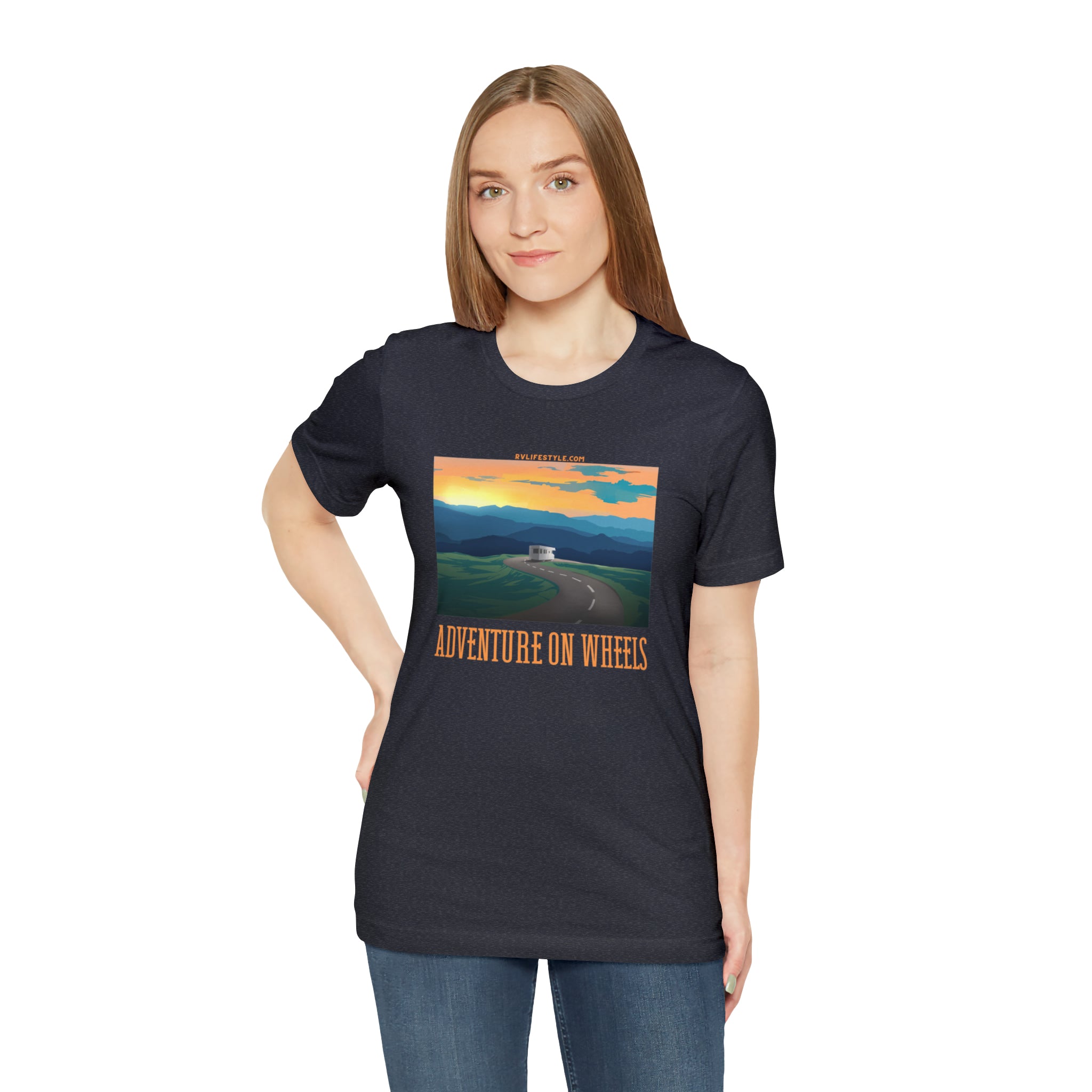 Adventure on Wheels - Unisex Jersey Short Sleeve Tee