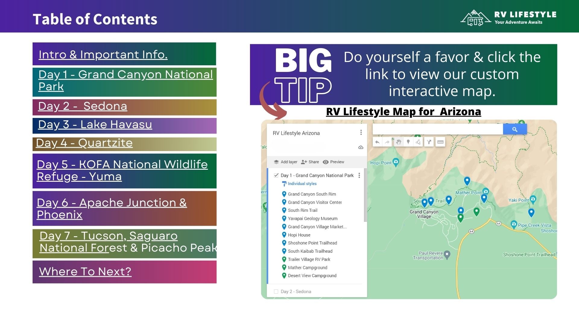 Arizona RV Adventure Guide