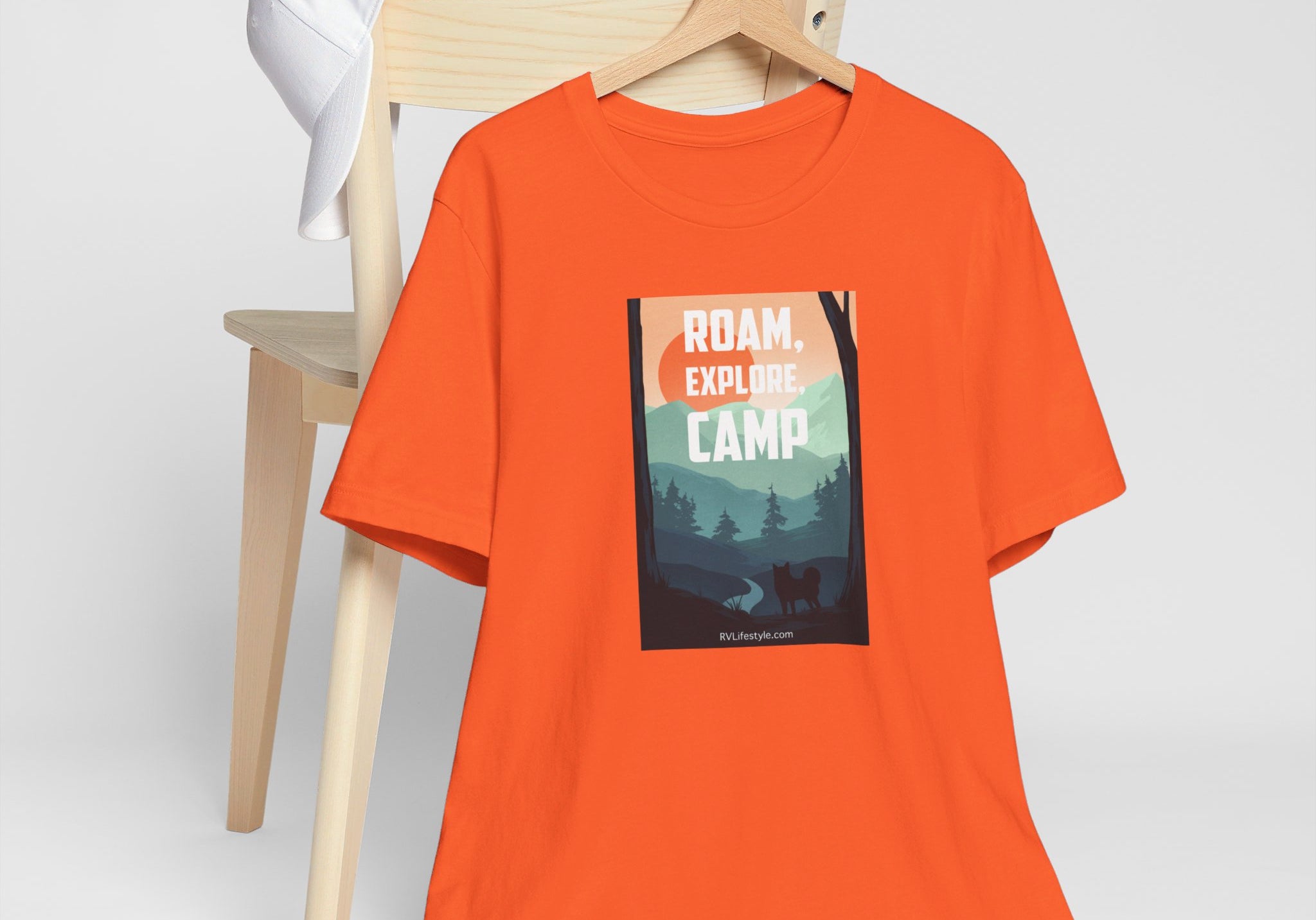 Roam Explore Camp - Unisex Jersey Short Sleeve Tee