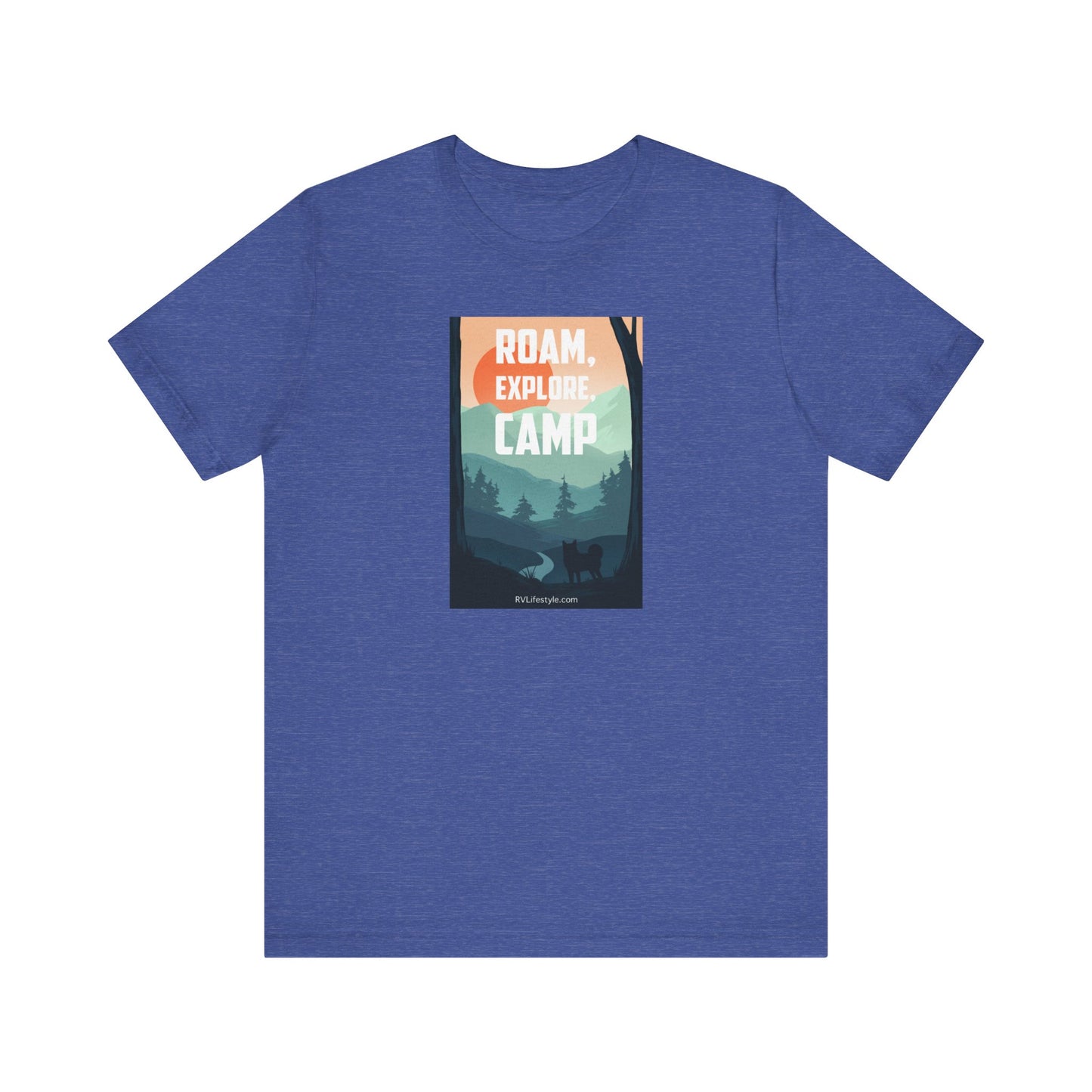 Roam Explore Camp - Unisex Jersey Short Sleeve Tee