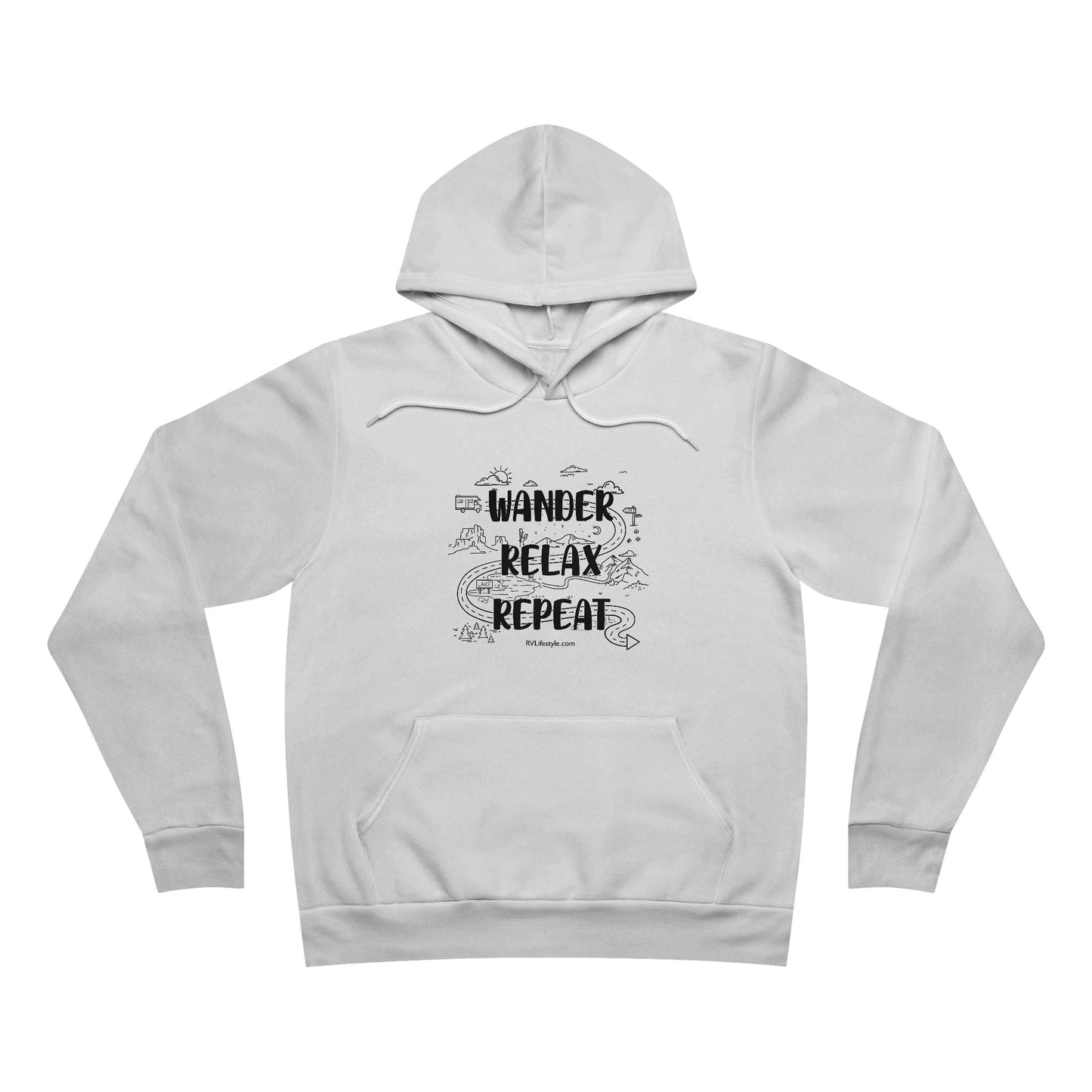 Wander Relax Repeat Hoodie - Cozy Unisex Pullover for Adventurers