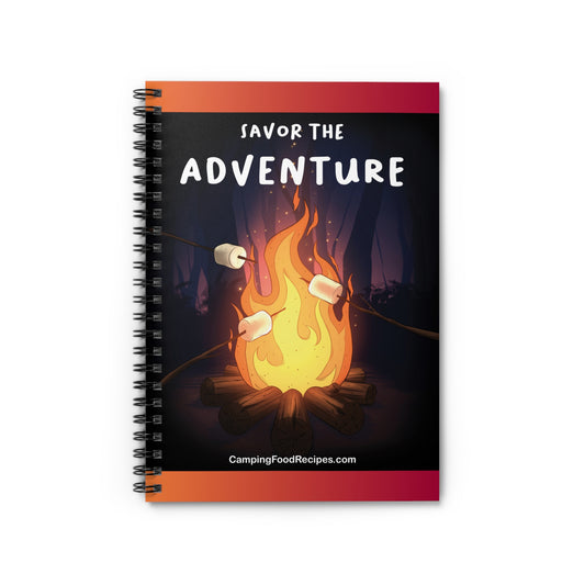 Savor the Adventure - Spiral Notebook - Ruled Line Interior