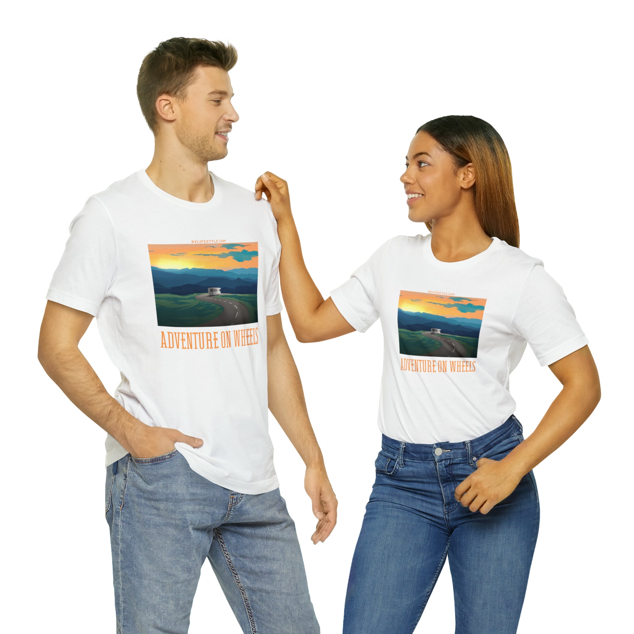 Adventure on Wheels - Unisex Jersey Short Sleeve Tee