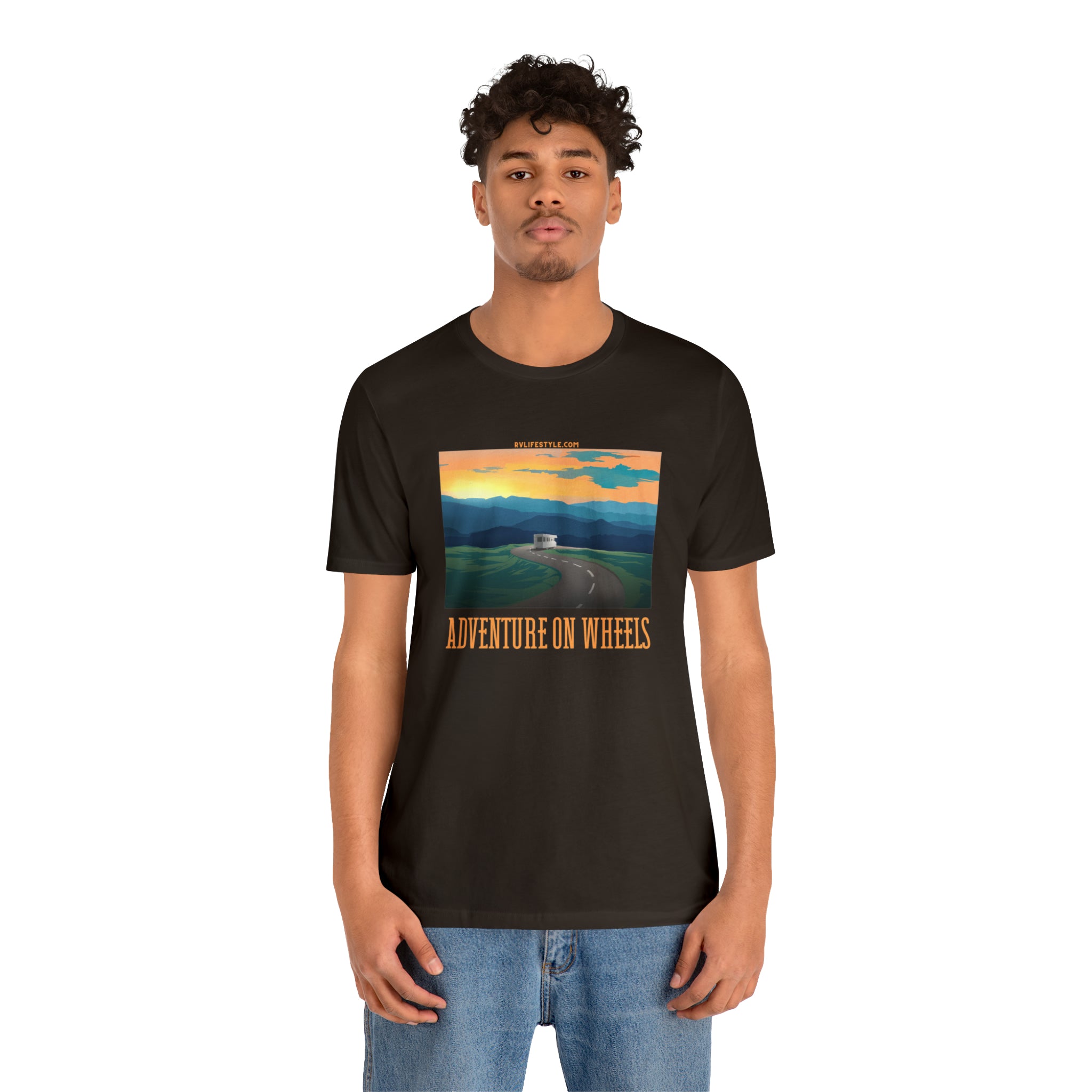Adventure on Wheels - Unisex Jersey Short Sleeve Tee