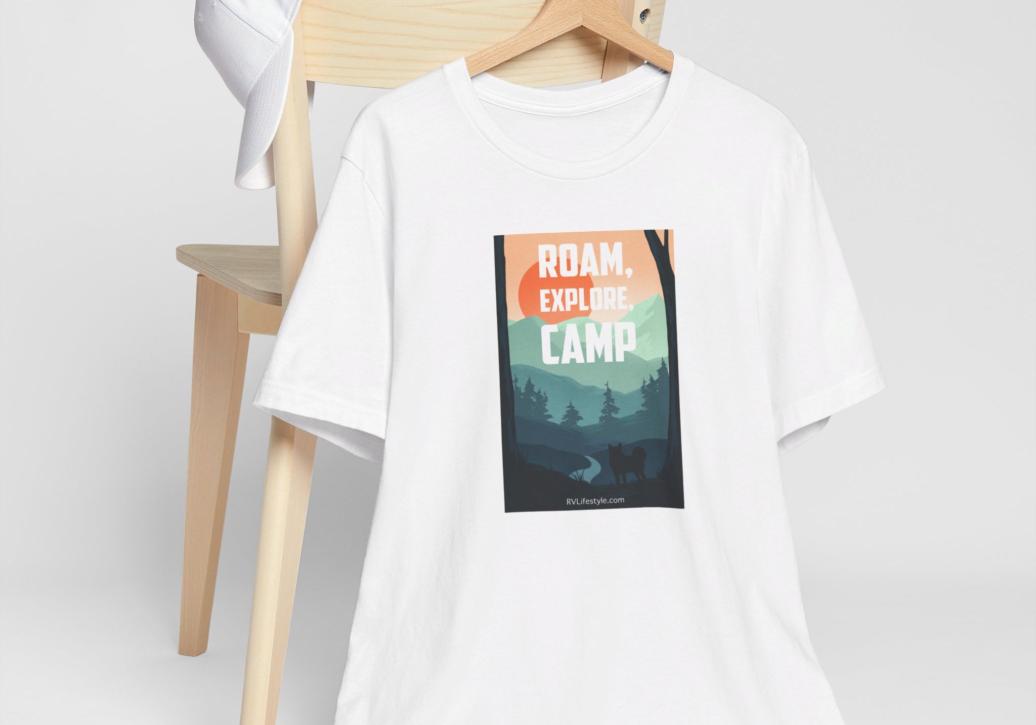 Roam Explore Camp - Unisex Jersey Short Sleeve Tee