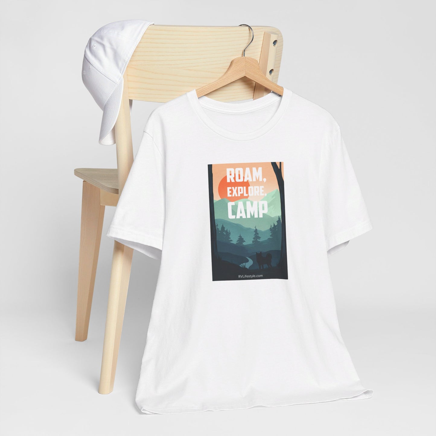 Roam Explore Camp - Unisex Jersey Short Sleeve Tee