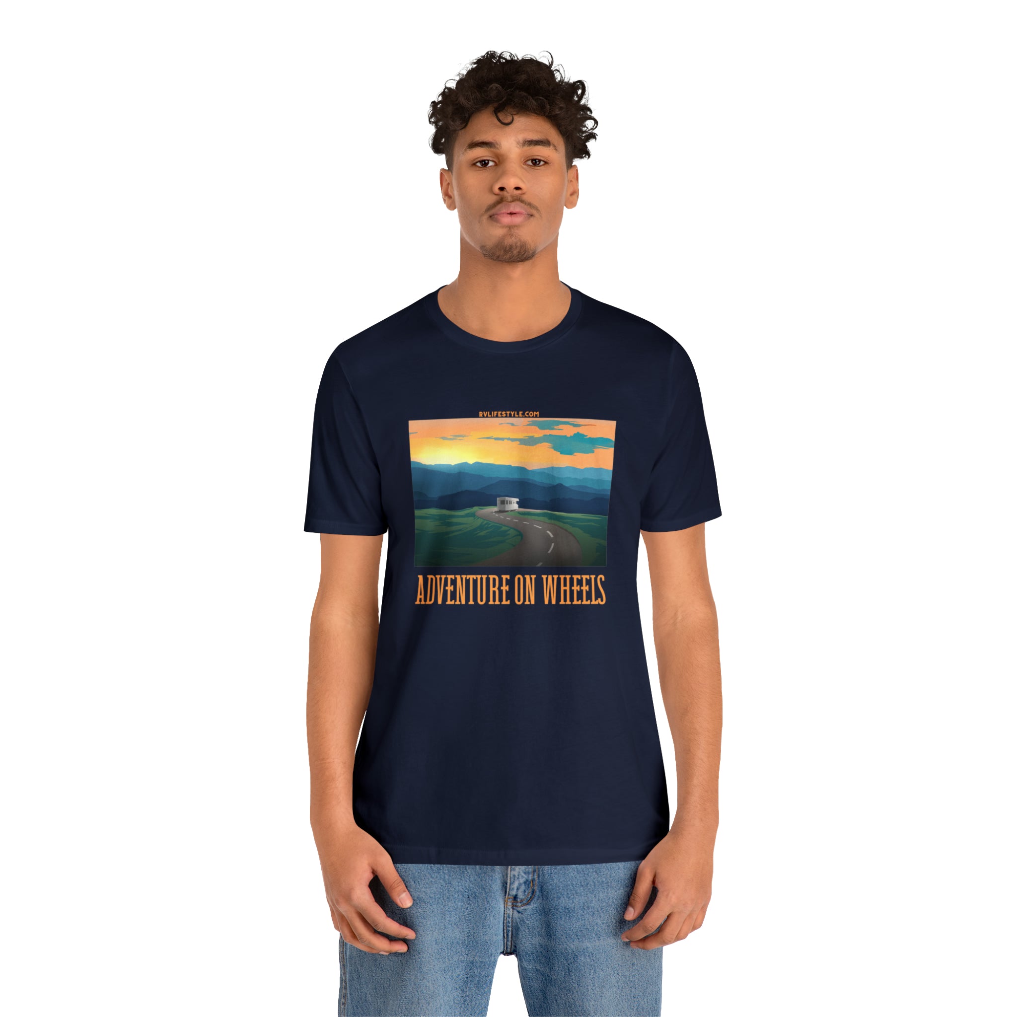 Adventure on Wheels - Unisex Jersey Short Sleeve Tee