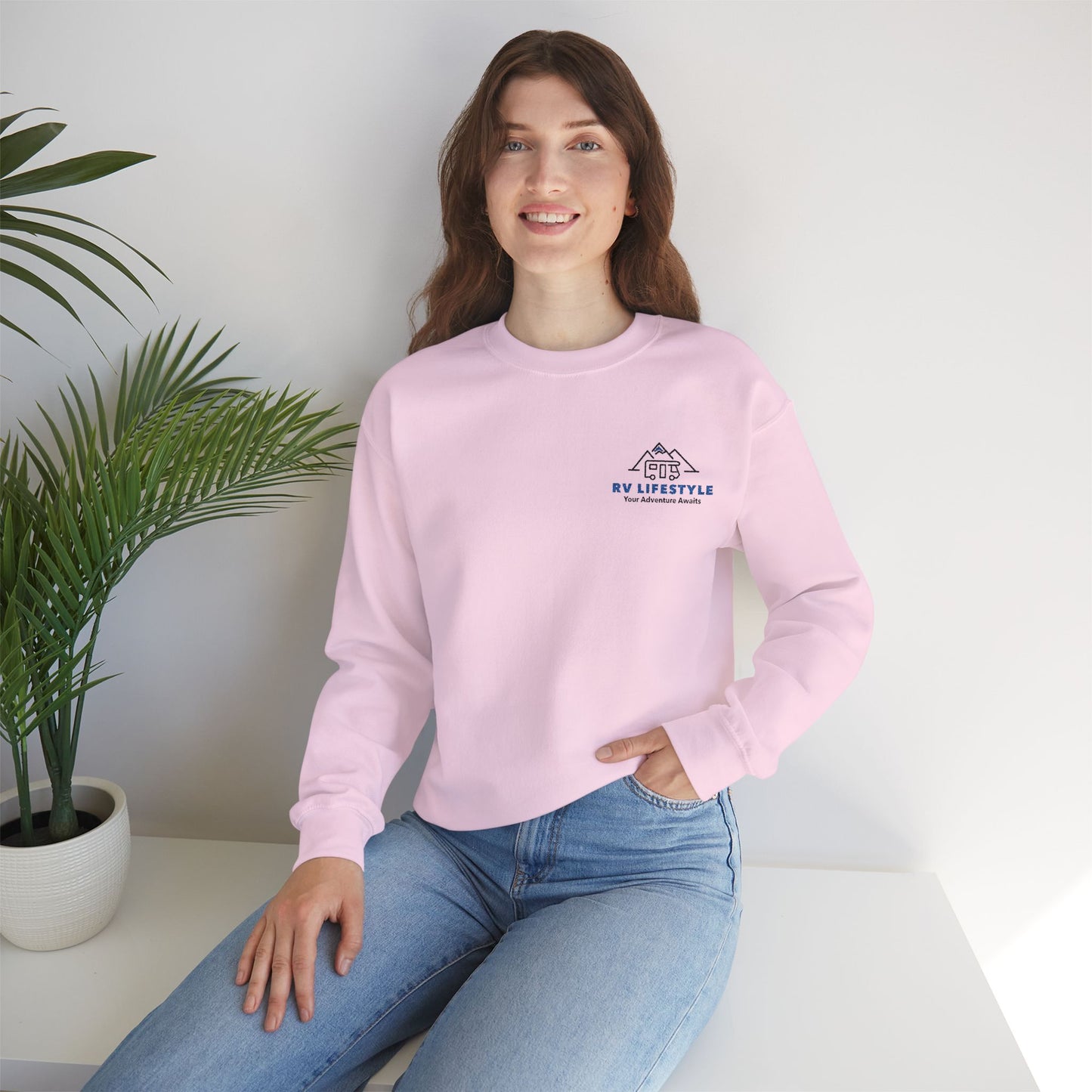 RV Lifestyle Logo Unisex Crewneck Sweatshirt