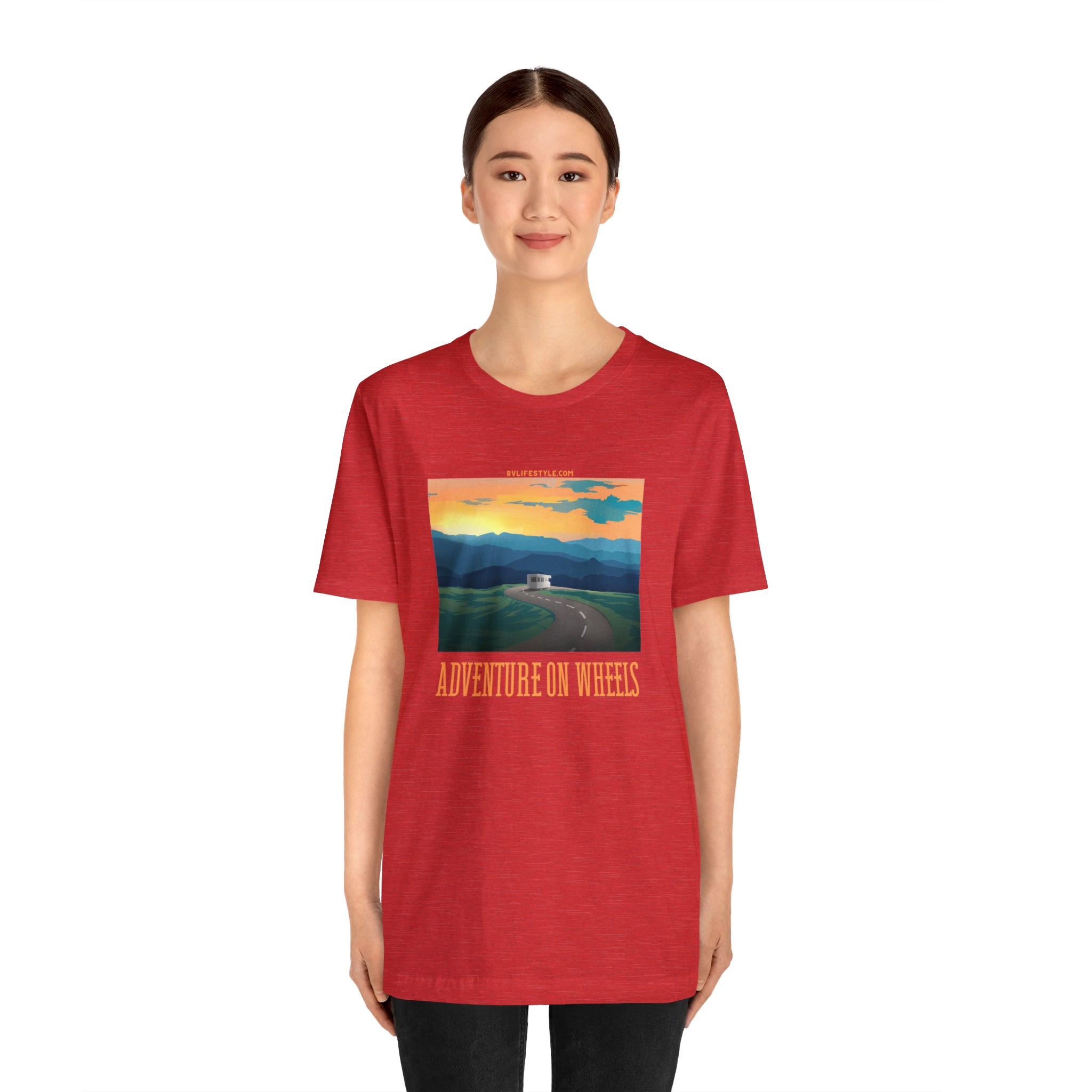 Adventure on Wheels - Unisex Jersey Short Sleeve Tee