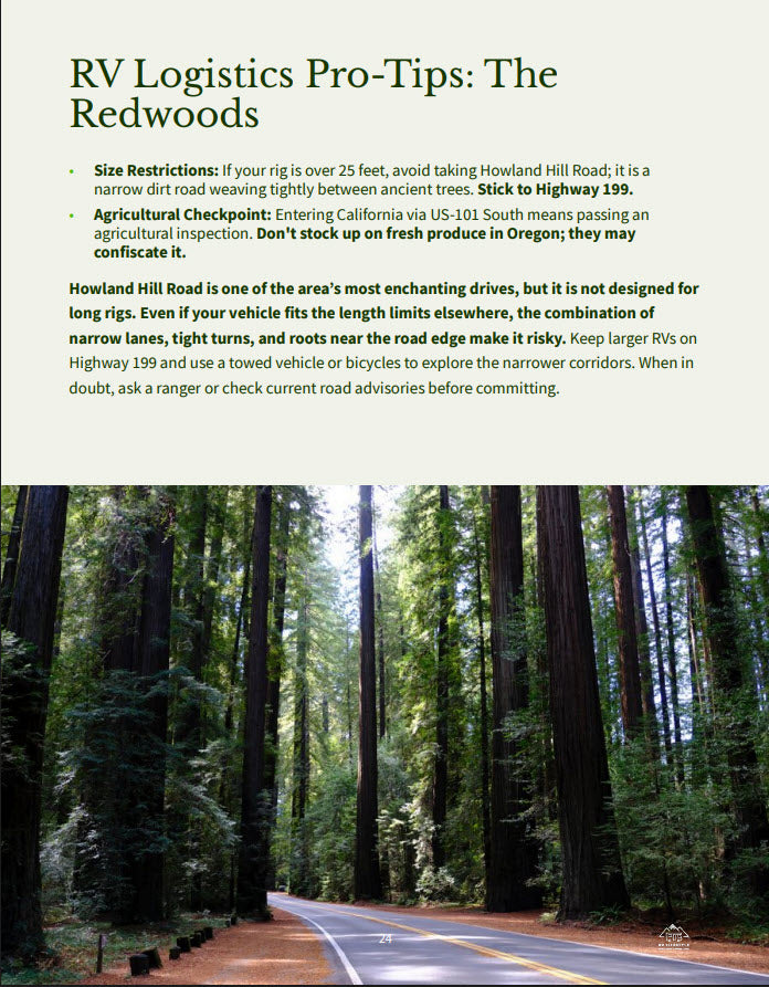 The Ultimate Pacific Coast Highway RV Travel Guide: Washington to San Diego in 11 Stops (Digital ebook)