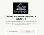 CampBuddy - The RV Campsite Setup and Break Camp Checklist App