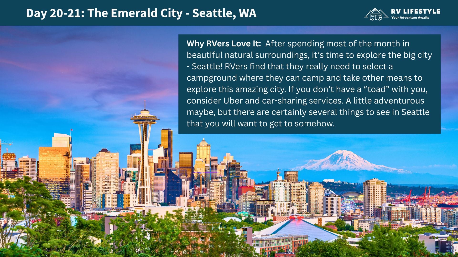 Pacific Northwest Tour RV Adventure Guide