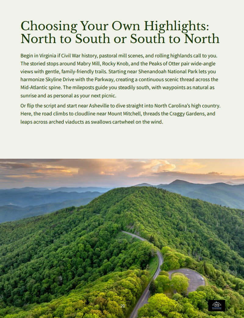 RV Lifestyle Guide to the Blue Ridge Parkway - Virginia and North Carolina RV Travel Guide, PDF Download