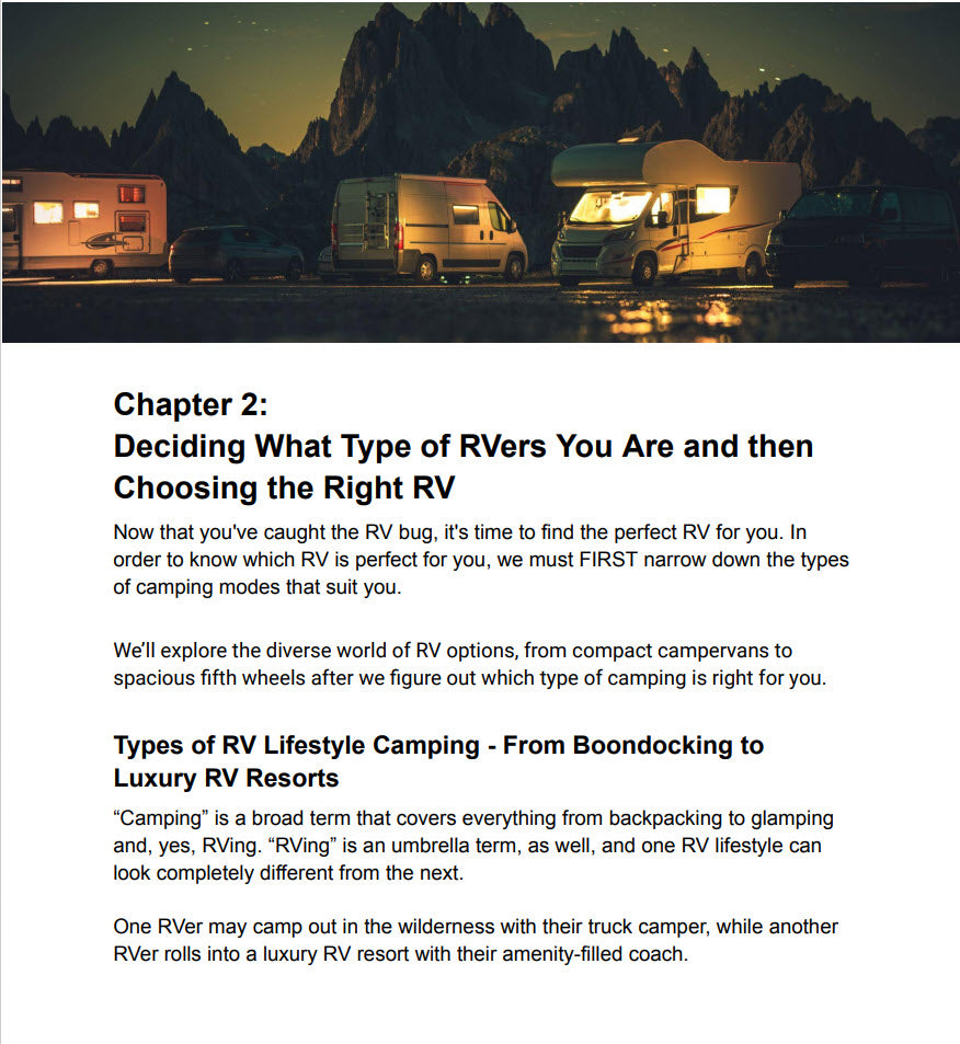 A Newbie’s Guide to the RV Lifestyle