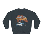 Happy Trails Unisex Heavy Blend™ Crewneck Sweatshirt - Black, Forest Green, Dark Heather, Navy