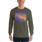 Outdoors Men and Women's Long Sleeve Shirt - Black, Navy, Military Green, Indigo Blue, Sport Grey