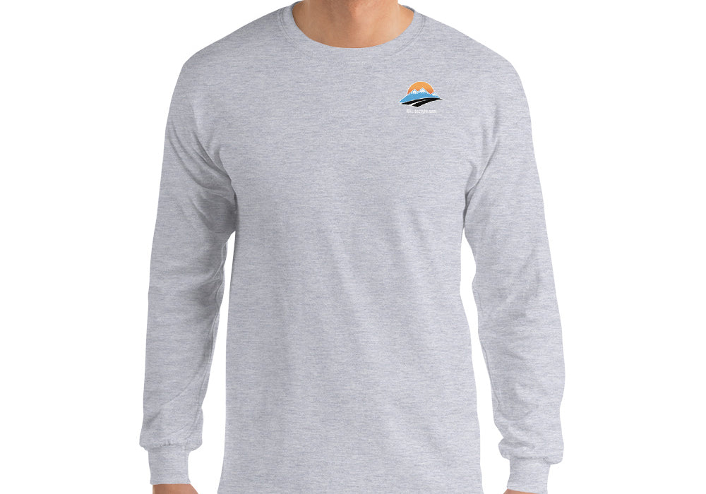 RV Lifestyle Men’s Long Sleeve Shirt - Black, Navy, Military Green Indigo Blue, Sport Grey