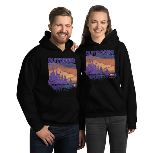 Outdoors Men/Women "Mike's Favorite" Hoodie - Black, Navy, Dark Heather, Indigo Blue