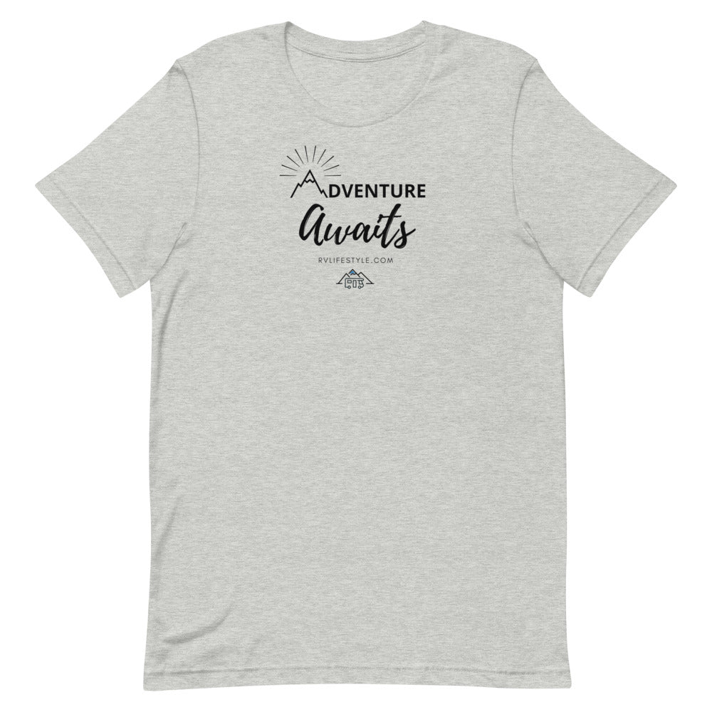Adventure Awaits - Men and Women's Short-Sleeve T-Shirt