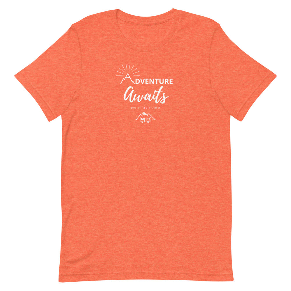 Adventure Awaits - Short-Sleeve Men and Women's T-Shirt