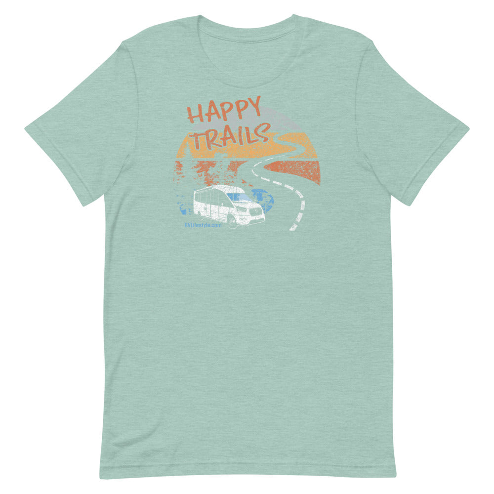 Happy Trails Short-Sleeve Men and Women's T-Shirt