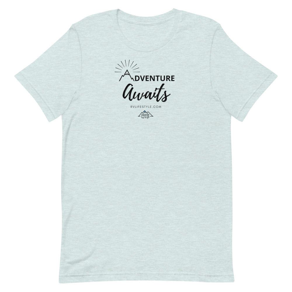Adventure Awaits - Men and Women's Short-Sleeve T-Shirt