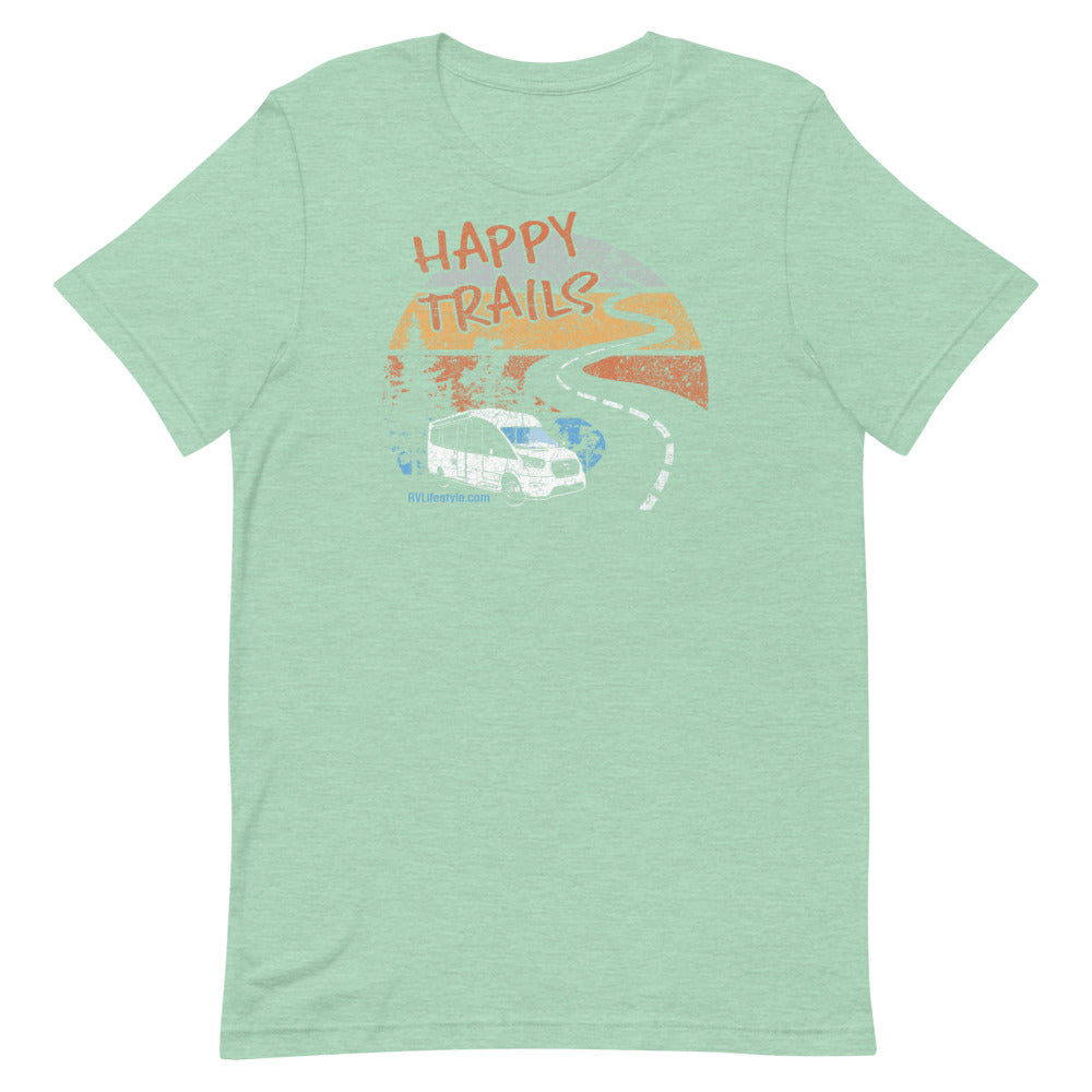 Happy Trails Short-Sleeve Men and Women's T-Shirt
