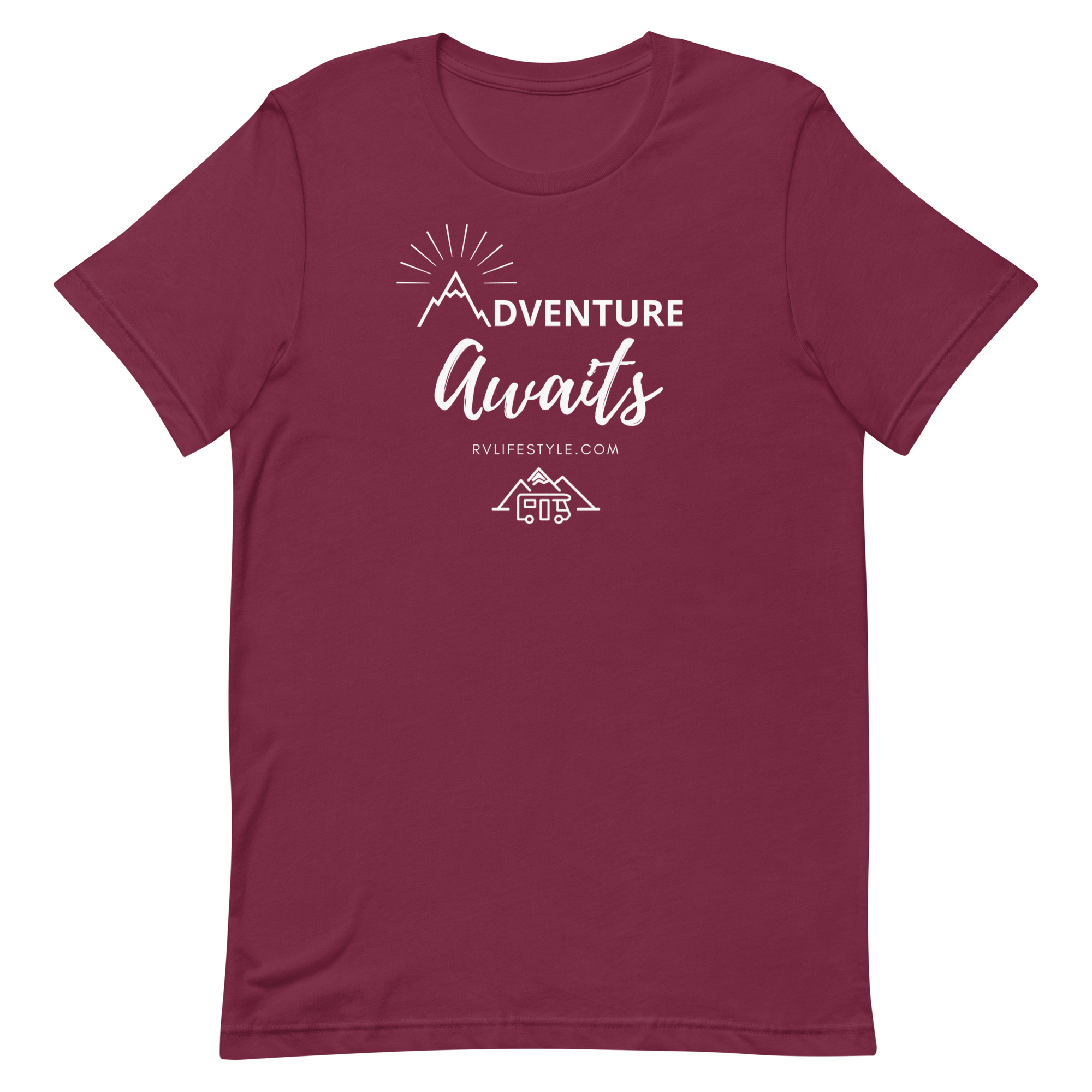 Adventure Awaits - Short-Sleeve Men and Women's T-Shirt