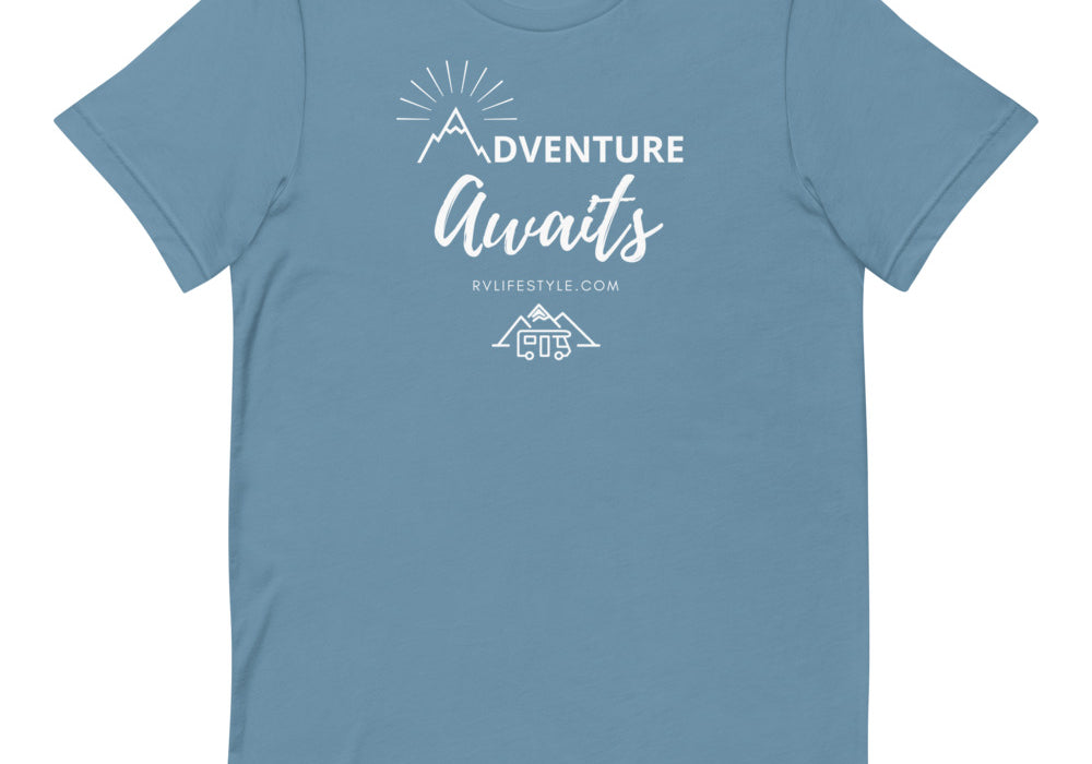 Adventure Awaits - Short-Sleeve Men and Women's T-Shirt