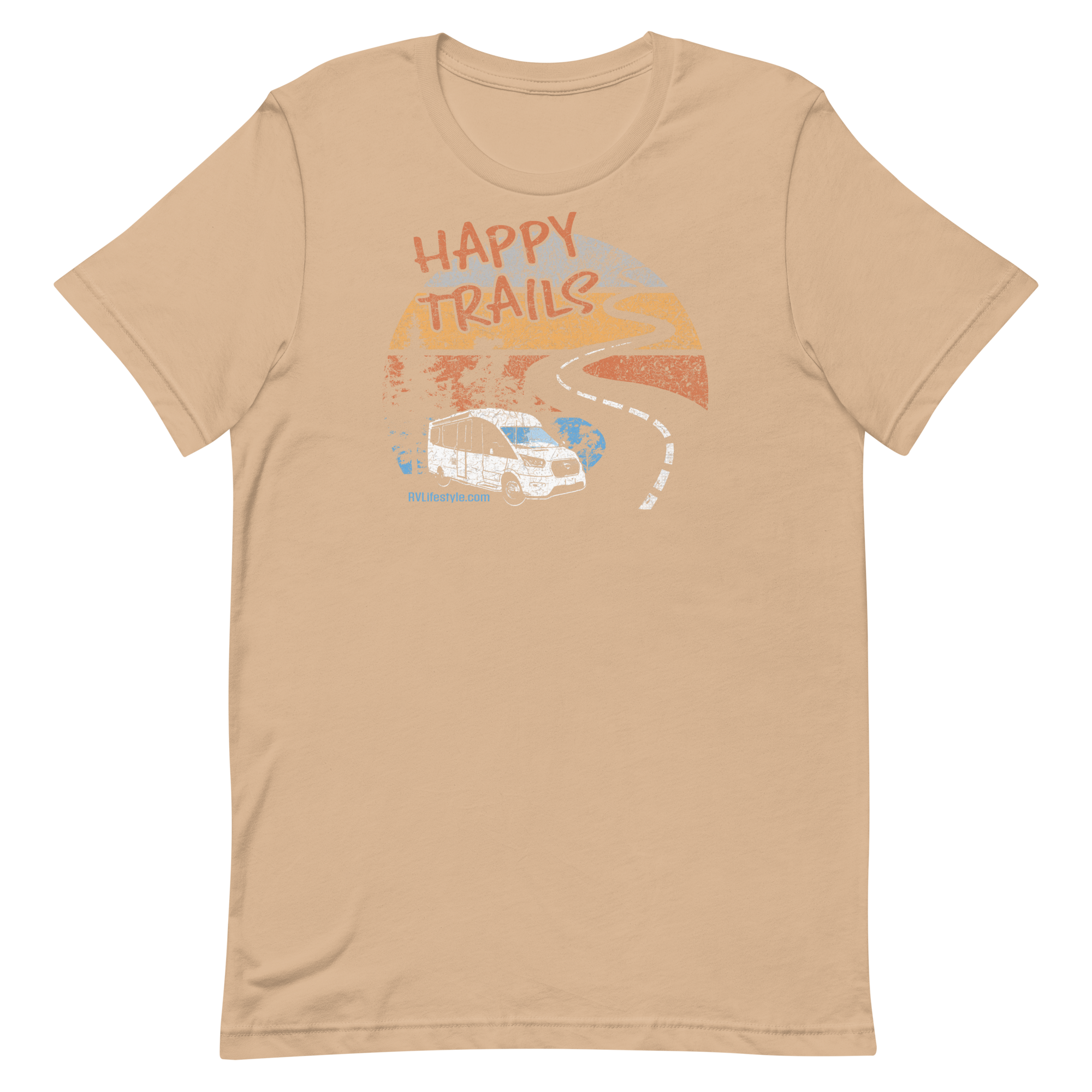 Happy Trails Short-Sleeve Men and Women's T-Shirt
