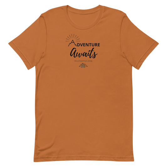 Adventure Awaits - Men and Women's Short-Sleeve T-Shirt