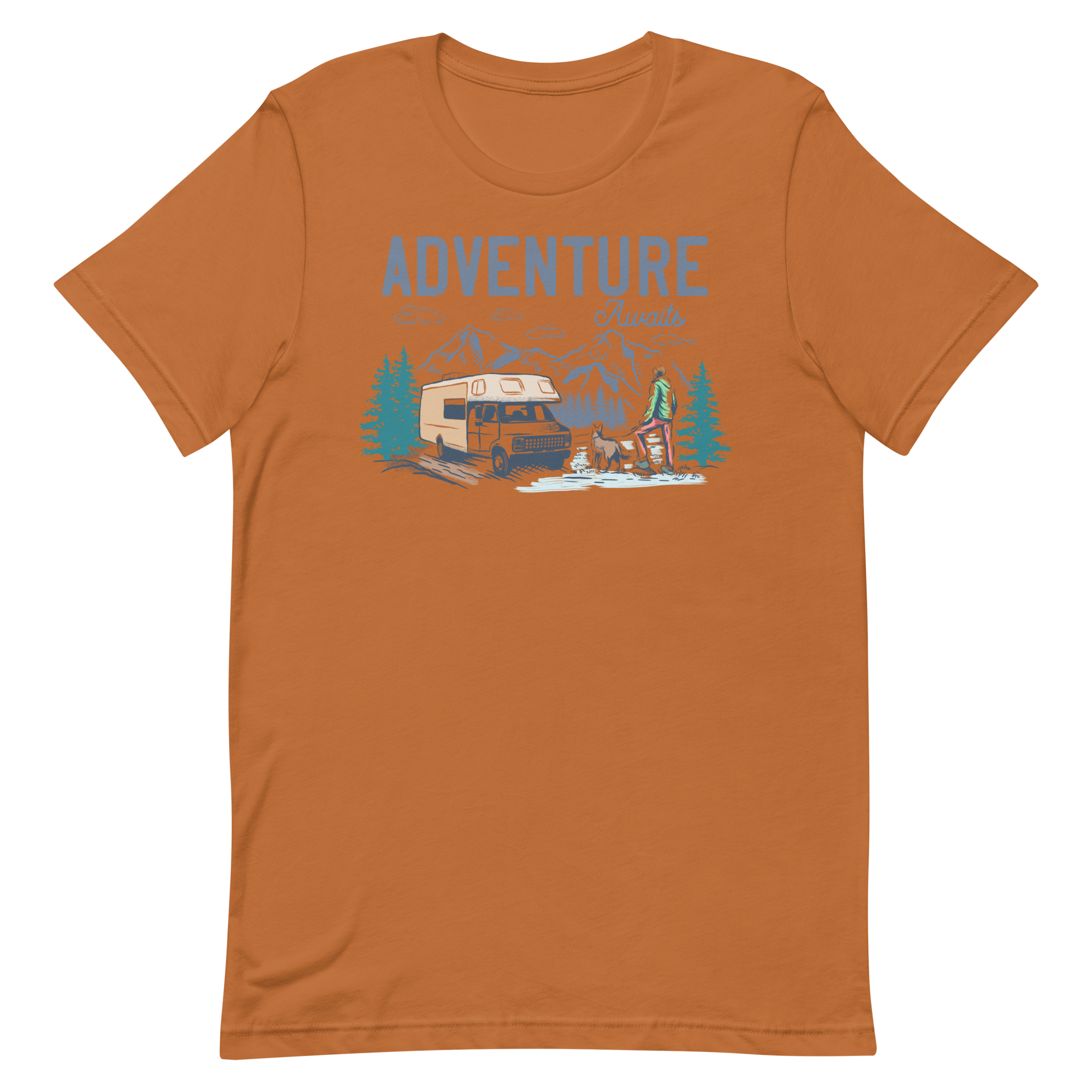 Adventure Awaits - Short-Sleeve Men and Women's T-Shirt