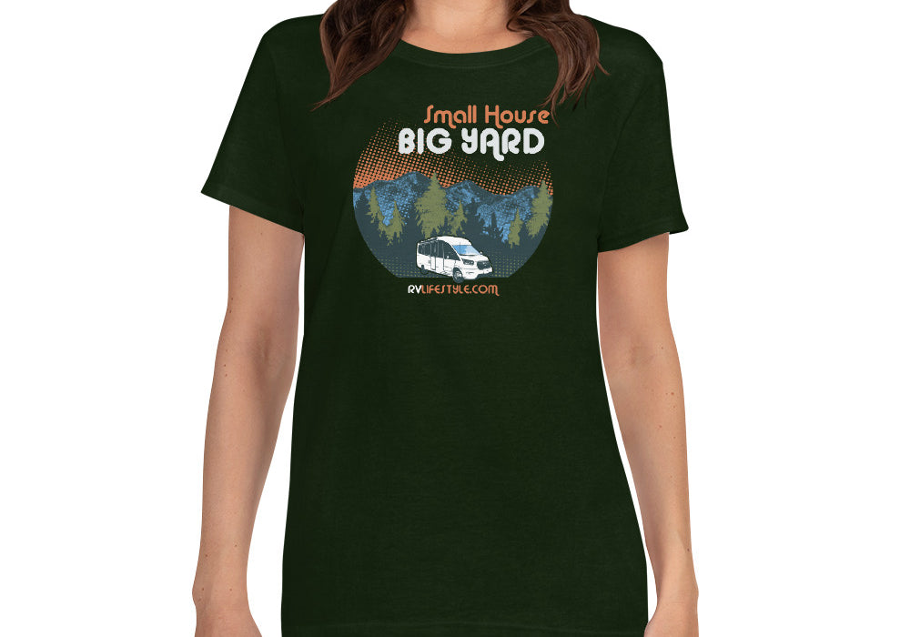 Small House Big Yard Women's short sleeve t-shirt - Black - Forest Green - Navy - Purple - Sport Grey